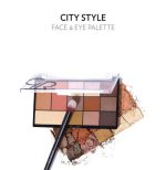 پالت آرایش صورت و چشم گلدن رز مدل City Style رنگ Warm Nude - تصویر 2