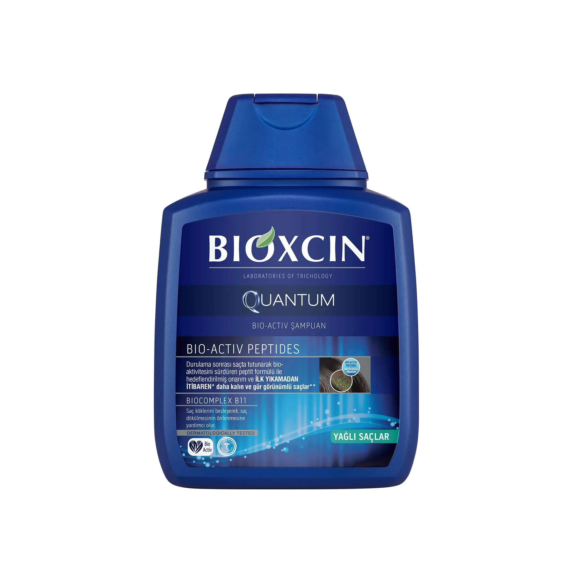 Bioxcin-QUANTUM شامپو ضد ریزش موهای چرب بیوکسین حاوی نیاسین مدل کوانتوم - تصویر 1