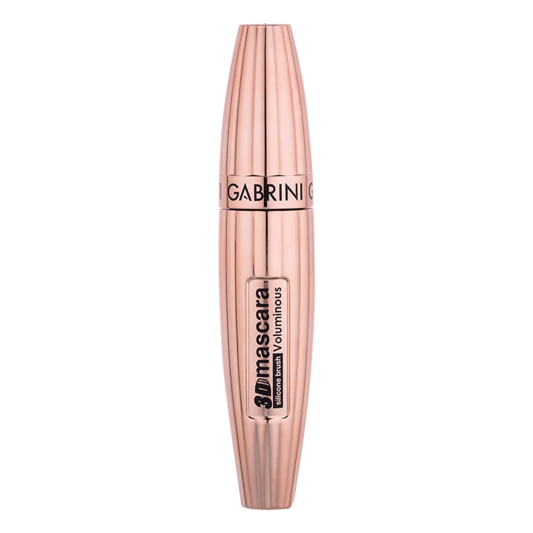 GABRINI-3D-MASCARA-VOLUMINOUS-1 ریمل حجم دهنده سه بعدی با برس سیلیکونی گابرینی - تصویر 1