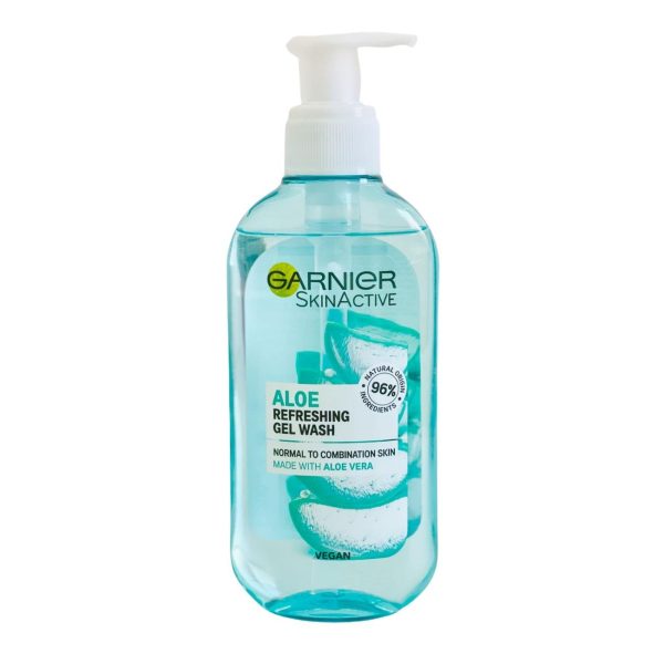 ژل شستشو حاوی عصاره آلوئه ورا بوتانیکال گارنیه مدل Skin Active