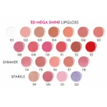 لیپ گلاس حجم دهنده گلدن رز مدل Mega Shine - تصویر 3