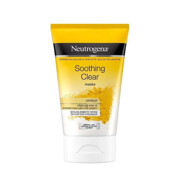 ماسک صورت ضدلک وکنترل کننده چربی زردچوبه نوتروژینا مدل Soothing Clear