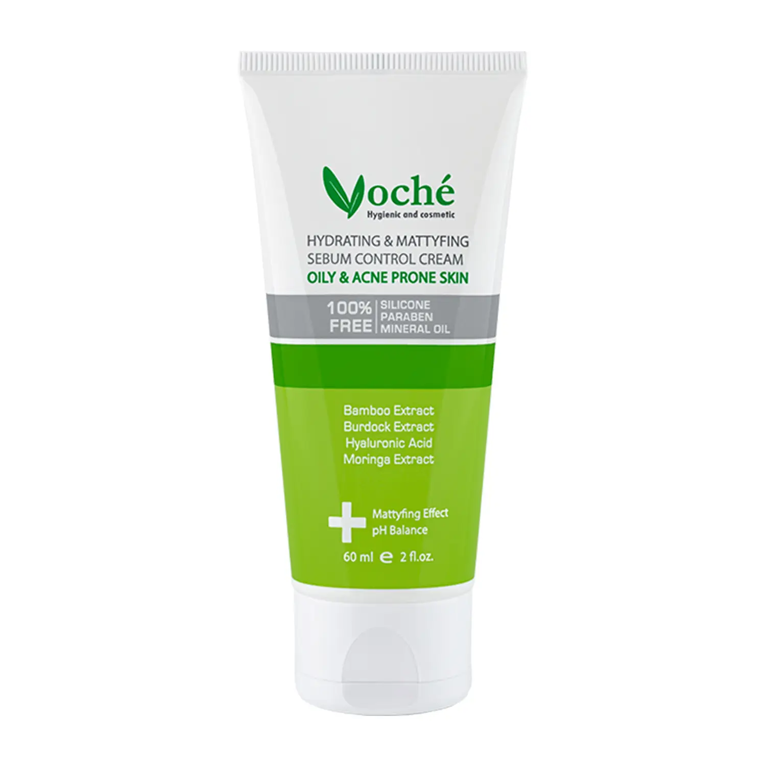 Voche-Hydrating-and-Mattifying-Sebum-Control-Cream کرم آبرسان مدل هیالورنیک اسید وچه مخصوص پوست چرب - تصویر 1