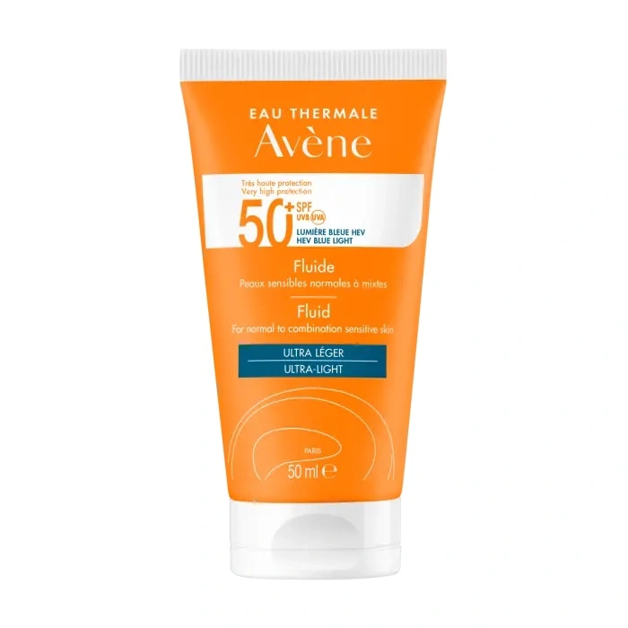 avene-fluide-sans-parfum-50ml فلوئید ضد آفتاب بی رنگ اون مدل Ultra light - تصویر 1