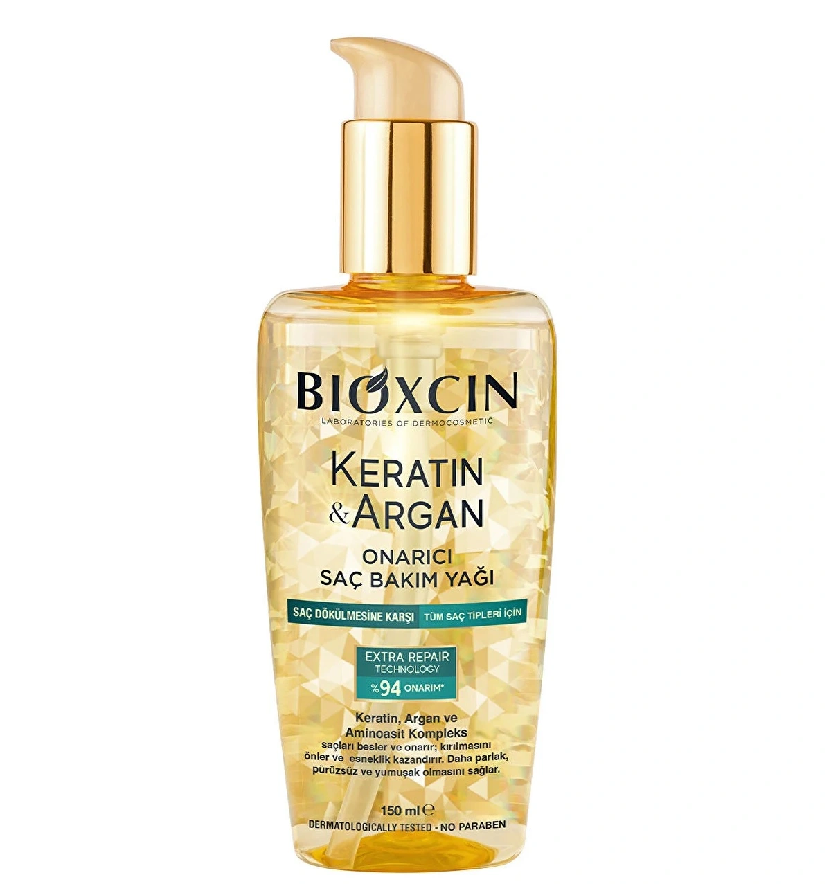 bioxcin-argan-keratin-oil روغن محافظ حرارتی و ترمیم کننده قوی مو بیوکسین حاوی کراتین و آرگان - تصویر 1