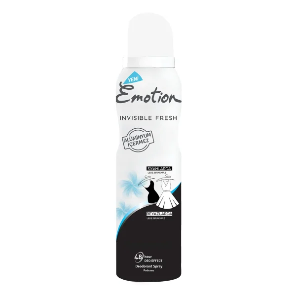 اسپری دئودورانت زنانه ایموشن مدل Invisible Fresh