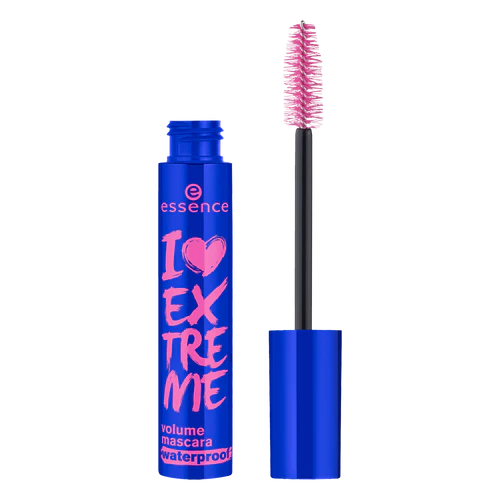 essence-i-love-extreme-volume-mascara-waterproof-1 ریمل حجم دهنده ضد آب اسنس I Love Extreme Volume آبی - تصویر 1