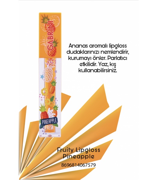 gabrini-fruity-lipgloss-pineapple برق لب میوه ای گابرینی با رایحه آناناس - تصویر 1