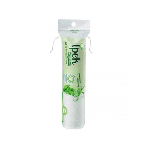 ipek-organic پد آرایش پاک کن ارگانیک ایپک 80 عددی - تصویر 1
