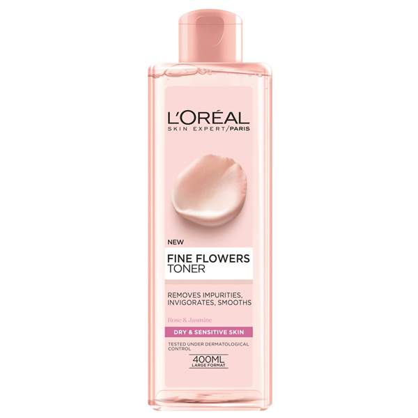 loreal-Paris-Fine-Flowers-Cleansing-Toner تونر گل رز لورال مدل Fine Flower - تصویر 1