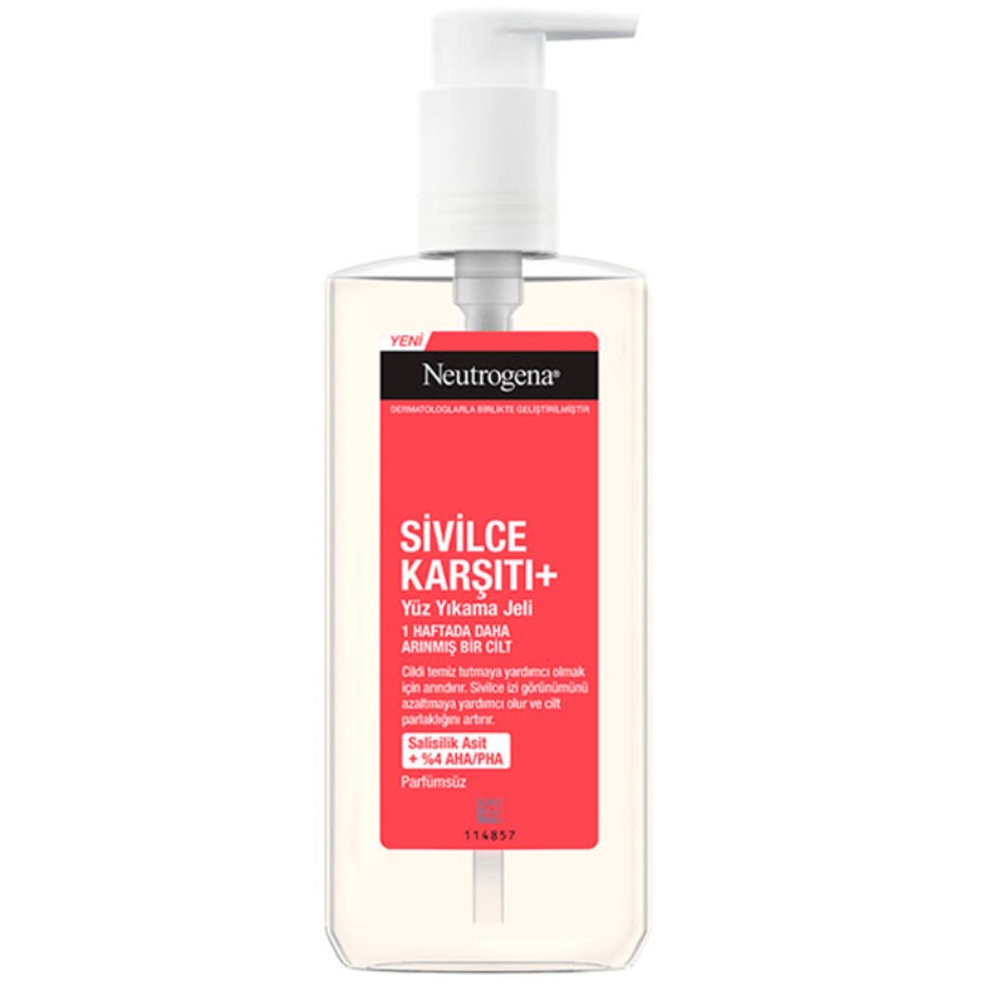 neutrogena-Sivilce-Karsiti-Plus ژل شستشوی صورت ضد جوش پلاس نوتروژینا - تصویر 1