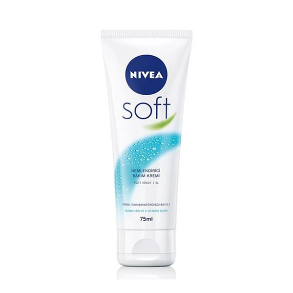 nivea-cream کرم تیوپی مرطوب کننده دست و صورت نیوا مدل Soft - تصویر 1