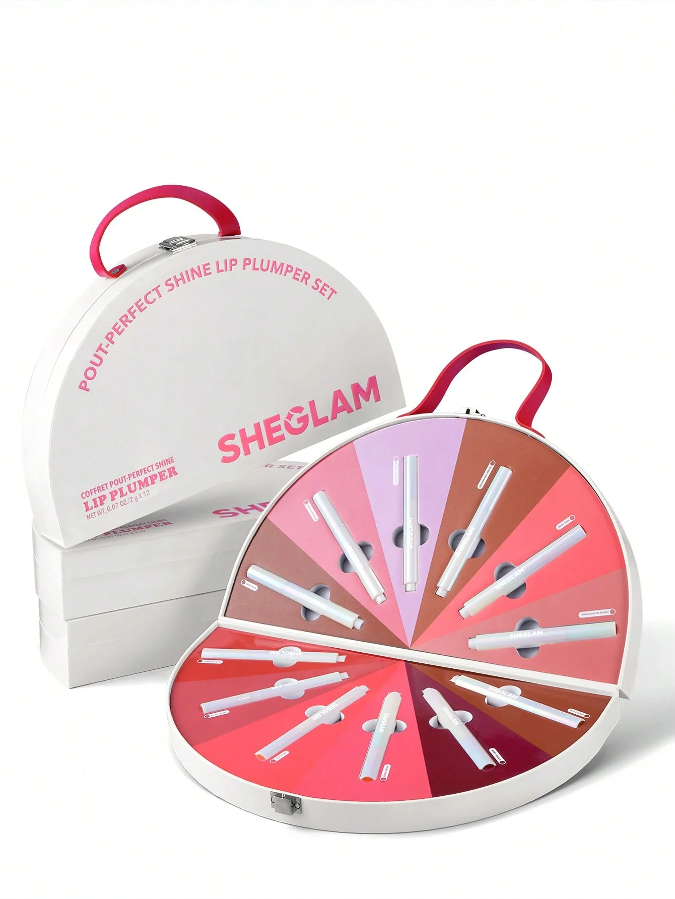 sheglam-POUT-PERFECT-SHINE-LIP-PLUMPER-SET پک 12 عددی بالم لب حجم دهنده شاین شیگلم - تصویر 1