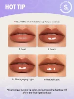 ست خط لب و رژ لب مایع دو سر شیگلم مدل SOFT 90’S Glam - تصویر 9