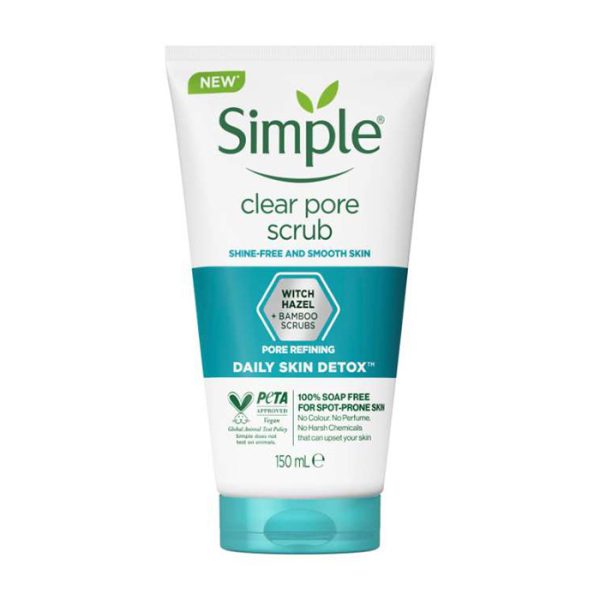 اسکراب پاک کننده منافذ و سم زدای سیمپل مدل Clear Pore