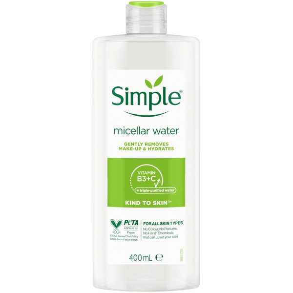 میسلار واتر پوست حساس سیمپل مدل Kind to Skin (400ml)