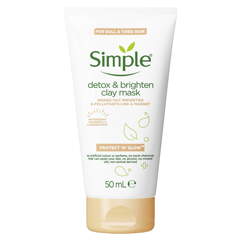simple-protect-n-glow-mask ماسک روشن کننده حاوی خاک رس سیمپل - تصویر 1